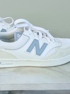 New Balance CT300 White/Blue Court Sneakers Women's Size 8